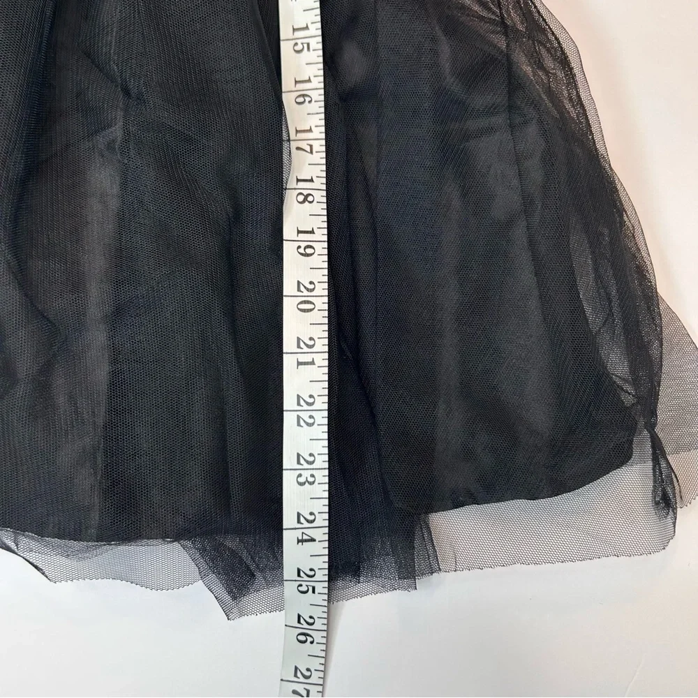 Zunie Black Dress with Silver Sequins and Bow